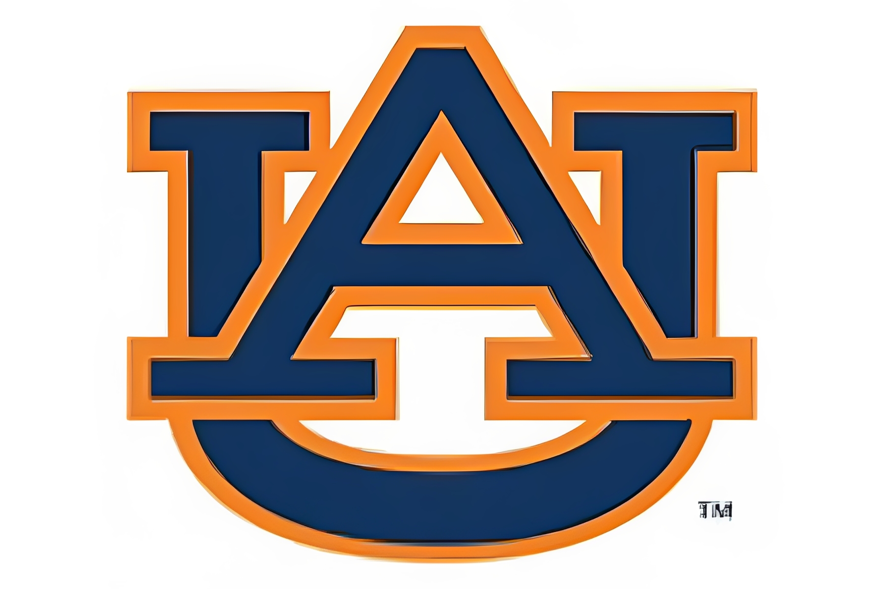 Auburn University interlocking AU navy orange logo